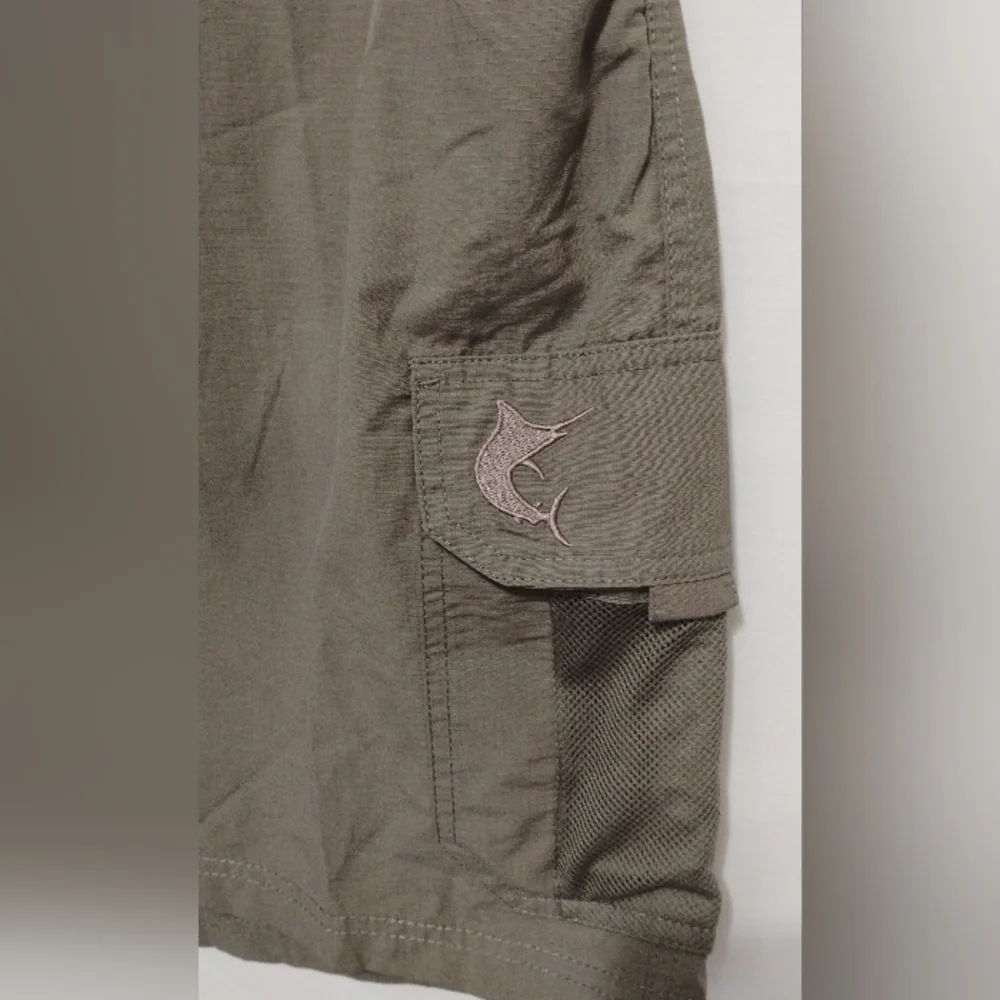 NEW Reel Legends Mens XXL Ripstop Fishing Shorts Size 42x6 Khaki Cargo